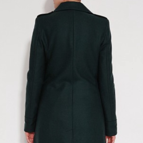 BLK DNM Green Military Wool Winter Coat - Picture 5 of 6